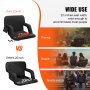 VEVOR heated stadium seat, 22-inch width for picnics, beach, and sports events, vs 20-inch competitors.