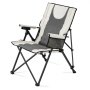 VEVOR Heated Camping Chair, 3 Heat Settings, High Back Folding Camping Chair, Supports 260lbs, Full Padded Beach Chairs with Armrest & Cupholder, Portable Lawn Chairs for Outdoor Sports Travel