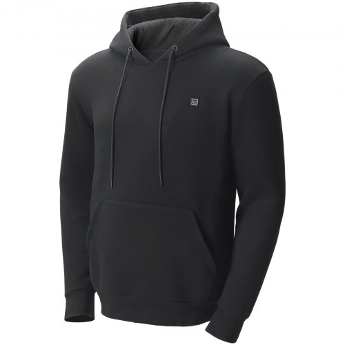 Verwarmde Hoodies Voor Heren Dames, Verwarmde Sweatshirt-pullover-hoodies Met 3 Verwarmingsniveaus 9 Verwarmingszones, USB Verwarmingskleding (batterijen Niet Inbegrepen),5XL, Green-Male