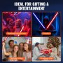VEVOR Lightsaber Dueling Lightsaber met 12 RGB-kleuren, 97 cm, FX-geluid en realistisch handvat, oplaadbaar lichtzwaard voor volwassenen, Kerstmis, Halloween, Cosplay, Verjaardag