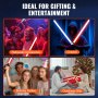 VEVOR Lightsaber Dueling Lightsaber 775 mm 2 stuks met 7 RGB-kleuren en 4 geluidsmodi en realistisch handvat, oplaadbaar lichtzwaard voor volwassenen Kerstmis Halloween cosplay verjaardag