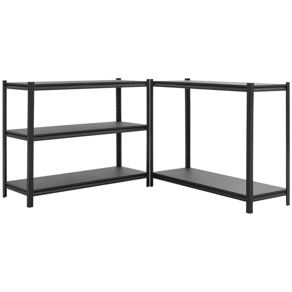 VEVOR zwaar uitgevoerde opbergkast 1230x465x1962mm, draagvermogen 1360,8kg, stalen frame en 5 verstelbare planken, modulaire opbergkast te gebruiken als werkbank, flexibele metalen opbergkast voor kelder, garage of werkplaats