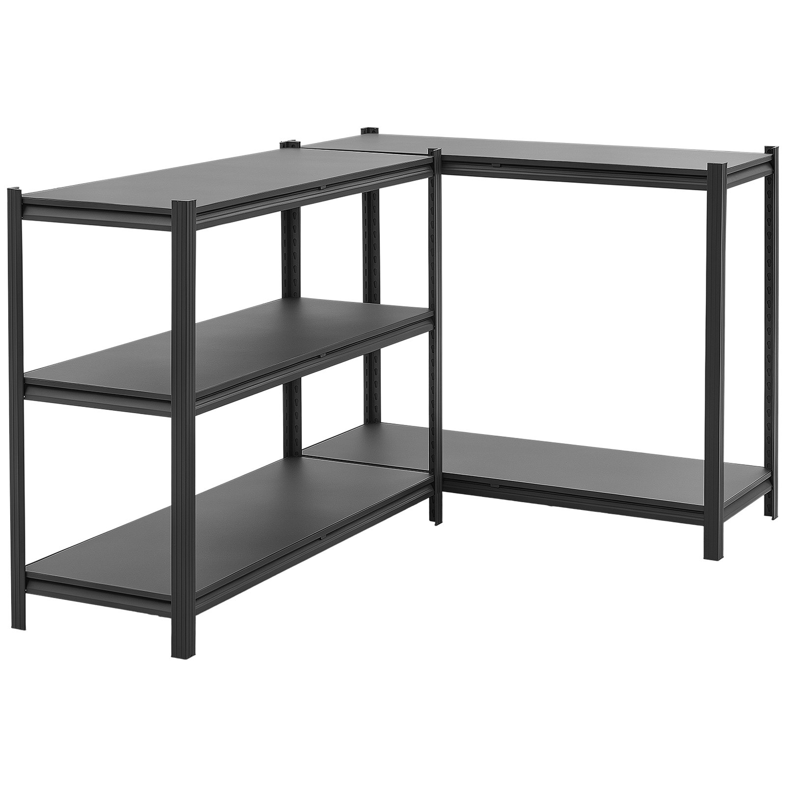 VEVOR zwaar uitgevoerde opbergkast 1230x465x1962mm, draagvermogen 1360,8kg, stalen frame en 5 verstelbare planken, modulaire opbergkast te gebruiken als werkbank, flexibele metalen opbergkast voor kelder, garage of werkplaats