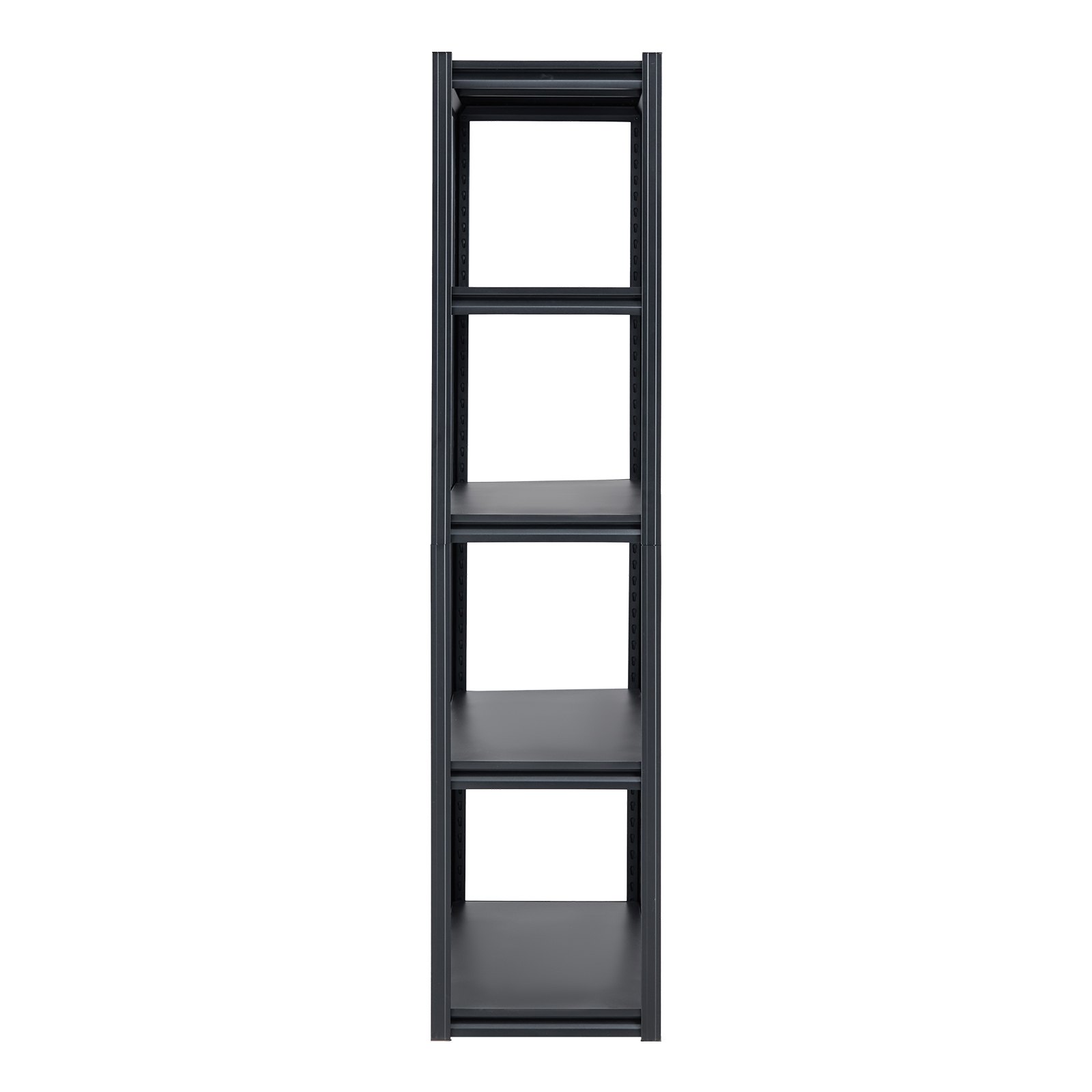 VEVOR Garage-stellingkast, 1361 kg, boutloze stelling, kelderstelling, zware, verstelbare metalen opbergkast, 5 lagen, 457,2 x 1219,2 x 1981,2 mm, opbergkast, voor keuken, werkplaats, kelder, magazijn, zwart