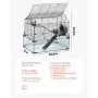 VEVOR Hamsterkooi, 360° kijkhoek, transparante hamsterhabitat, kooi voor kleine dieren, 58x38x54 cm, geventileerde muizenkooi met waterfles, draagbaar hamsterhuis voor ratten en cavia's