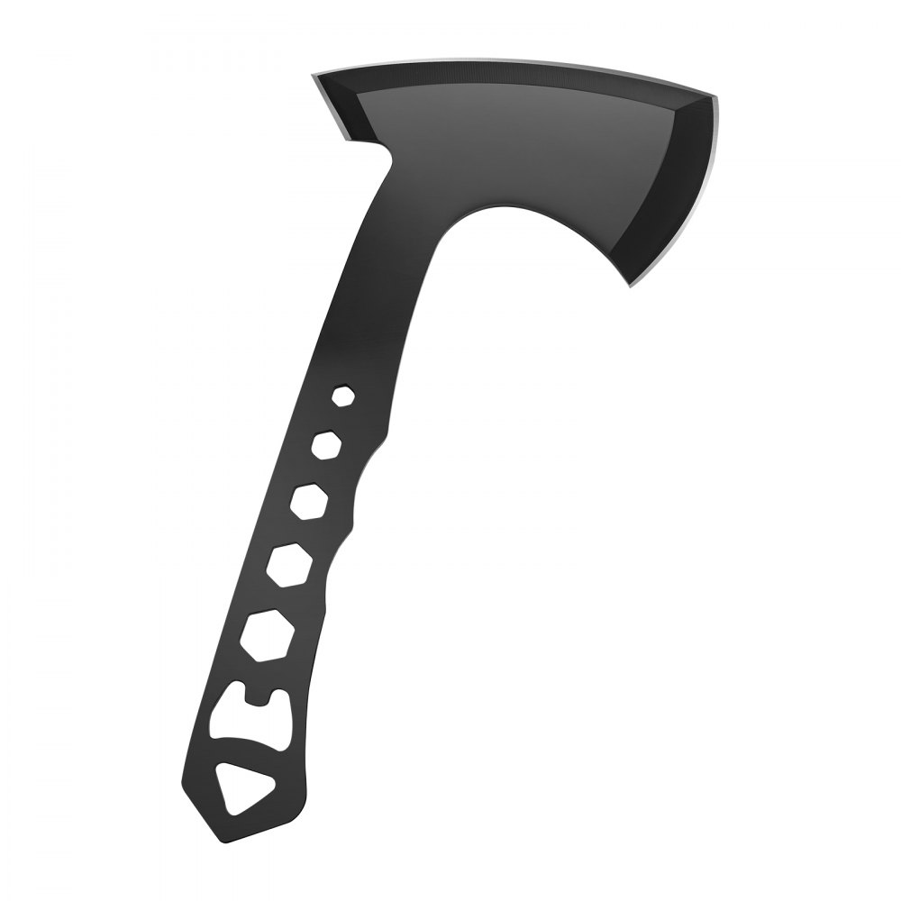 VEVOR Werpbijlen en Tomahawks 3-delige roestvrijstalen werpbijlset, multifunctionele handgreep met sleutel en flesopener, met zwarte nylon hoes, voor recreatieve wedstrijden en kampeeraccessoires