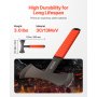 VEVOR Werpende Bijlen en Tomahawks Set van 3 stuks 302,3 mm Dubbelzijdige Bijl Werpende Bijlset met Roestvrijstalen Kop & Antislip TPR Rubberen Handvat & Zwarte Nylon Hoes, voor Recreatieve Wedstrijd Kampeeraccessoires