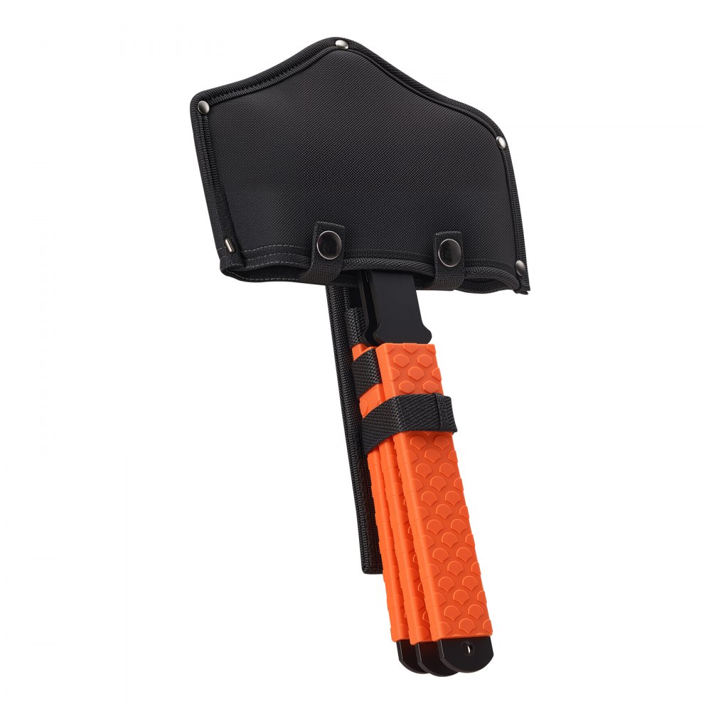 VEVOR Werpbijlen Tomahawks 3-delige set 340,4 mm drievoudige werpbijlenset met roestvrijstalen kop, antislip TPR-rubberen handvat en zwarte nylon hoes, voor recreatieve wedstrijdkampeeraccessoires
