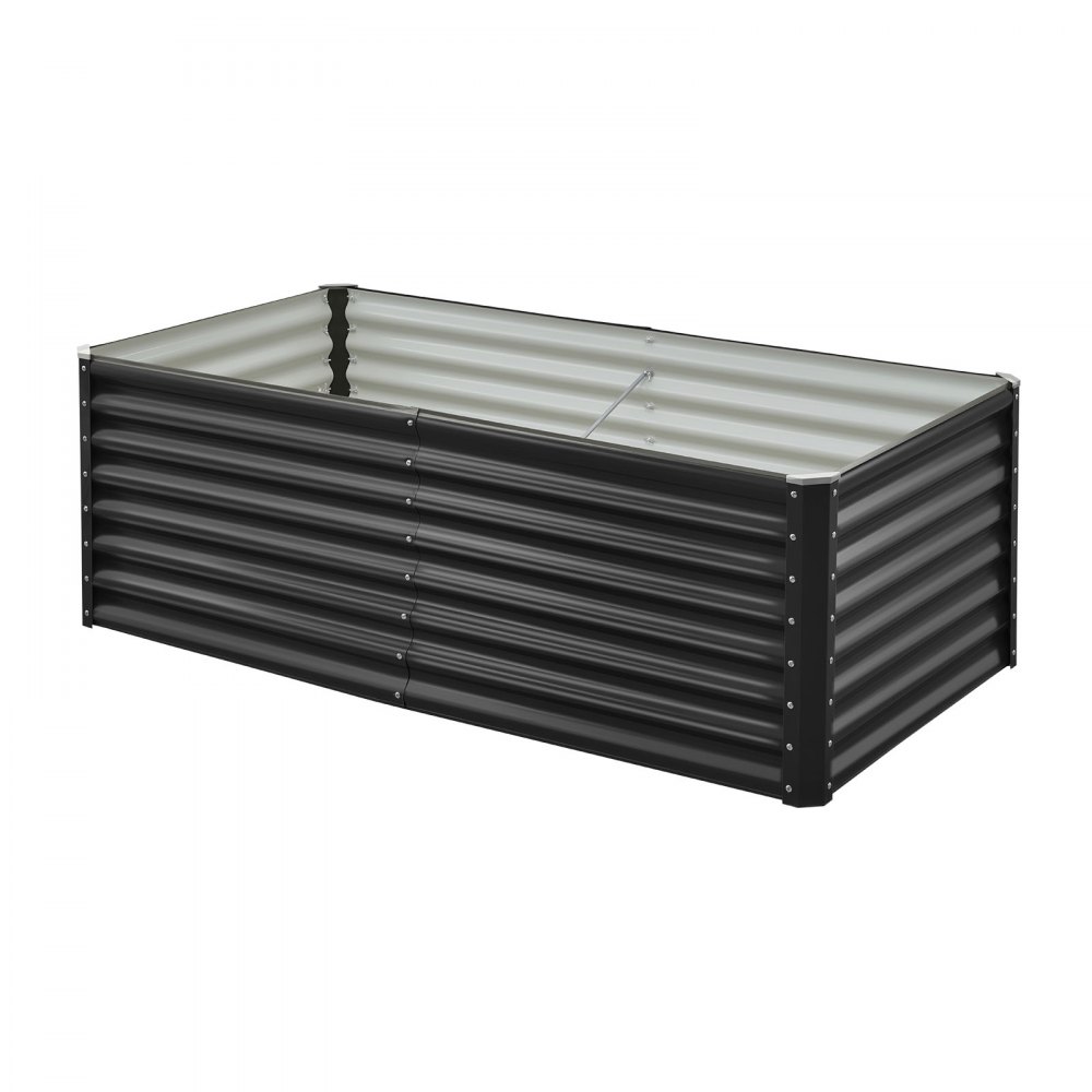VEVOR Verhoogd Tuinbed, Metaal, 1800x900x600 mm, Plantbed, Groentebed, Plantenbak met Open Bodem & Afgeronde Randen, Bloembed, Kruidenbed, Ideaal voor Groenten, Bloemen, Kruiden & Vetplanten
