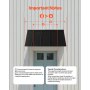 VEVOR Fixed Metal Awning 56 x 24 in, Window Awning Door Canopy, Stable Triangle Steel Frame Awnings for Doors Exterior Rain, and Snow Sunlight Protection for Door Entrance, Windows, Porches, Balconies
