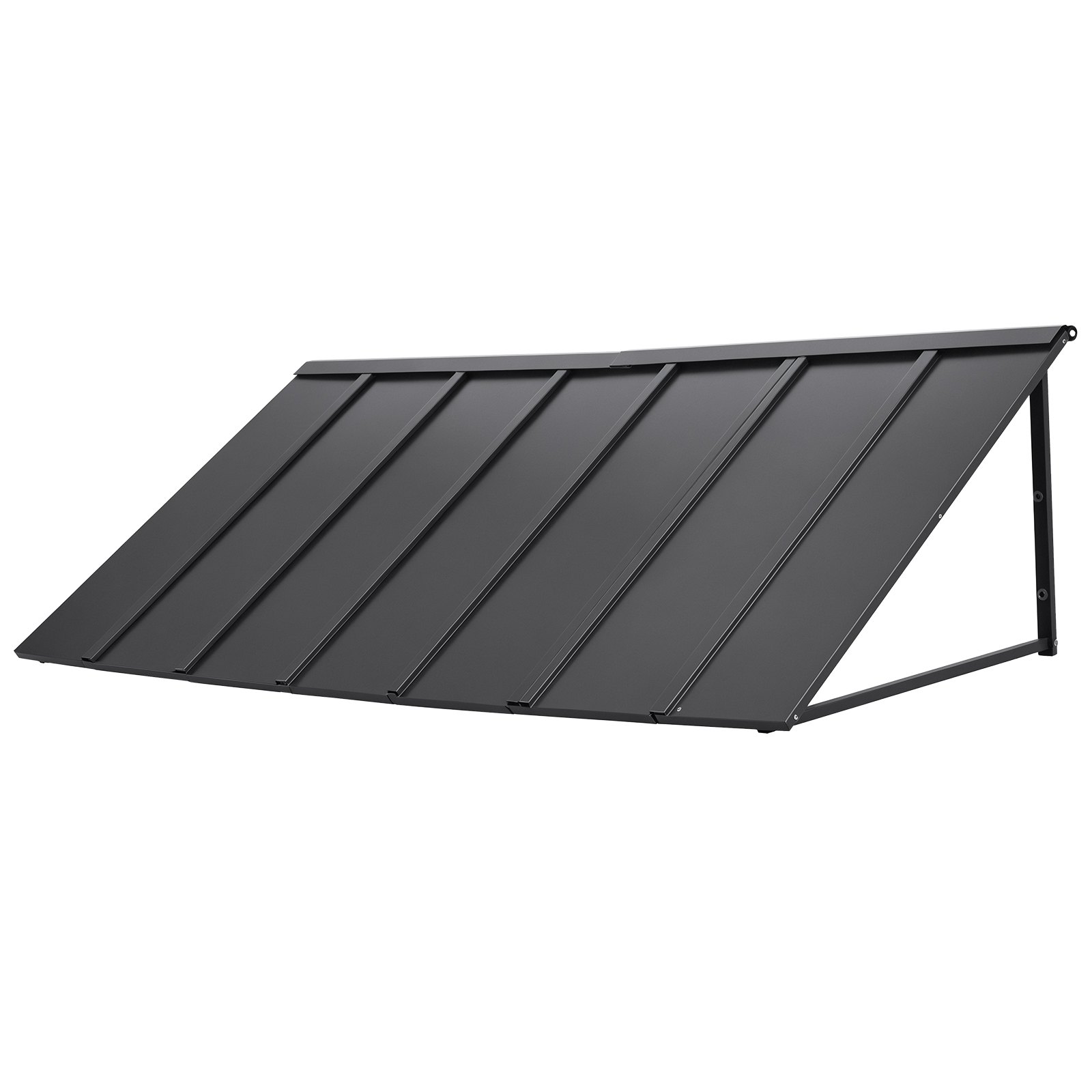 VEVOR Raamzonwering 203x91x61 cm, Deurluifel, Stevige buitenzonwering met driehoekig stalen frame, Bescherming tegen regen, sneeuw en zonlicht voor deuren, ramen, veranda's en balkons