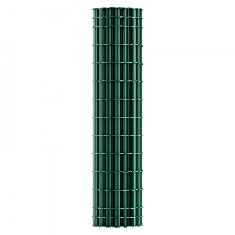 VEVOR Tuinhek, 1,2 x 25 m, Gaashekwerk 2,1 mm, Gegalvaniseerd staaldraad, Geschikt voor runderen, varkens en schapen, Vinyl gecoat gaashekwerk voor dierenverblijven, kooien en tuinen, Groen.