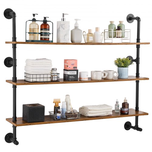 2-Tier Industriële Pijp Wandmontage Planken, Rustieke Opslag Planken Zwevende Planken Wall Mount Boekenplank Keuken Kruidenrek Voor Slaapkamer Keuken Woonkamer Badkamer Hrf Tm004 2-Tier Industriële Pijp Wandmontage Planken, Rustieke Opslag Planken Zwevende Planken Wall Mount Boekenplank Keuken Kruidenrek Voor Slaapkamer Keuken Woonkamer Badkamer Hrf Tm004