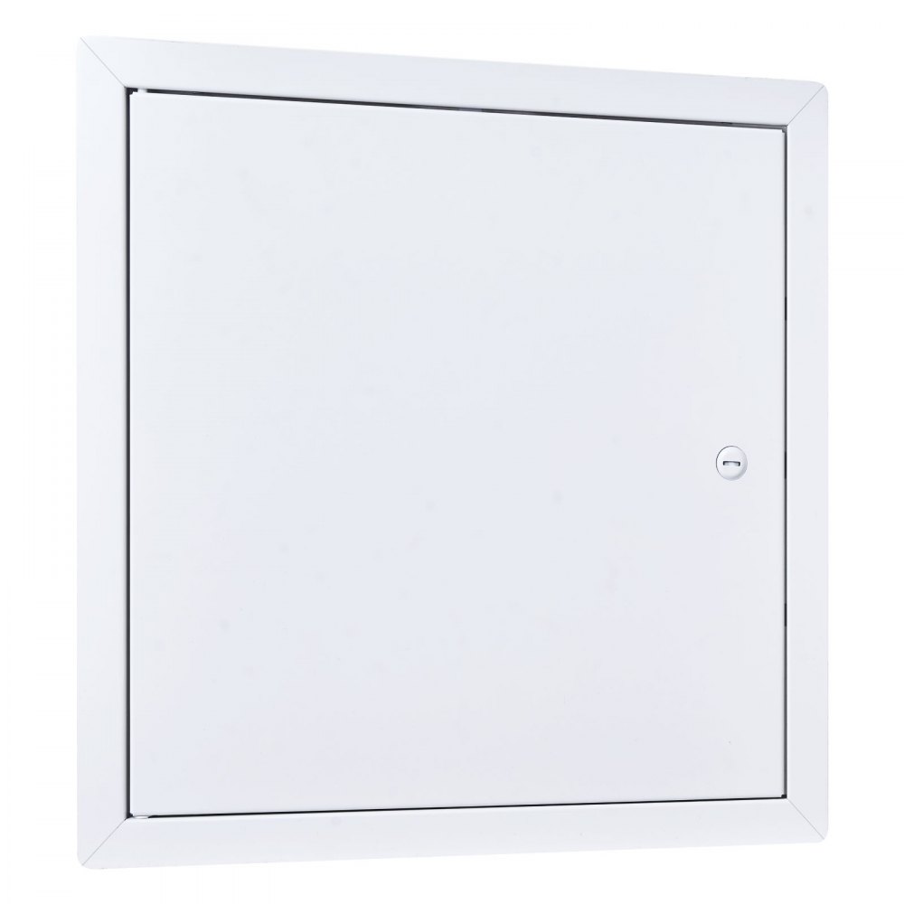 VEVOR inspectieluik voor gipsplaatconstructies, 337 x 337 mm, gegalvaniseerde stalen inspectiedeur met sleufslot, onderhoudsluik voor plafondmontage (sanitair & elektra), installatieafmetingen 315 x 315 mm.