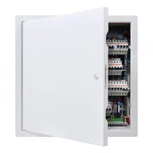 VEVOR inspectieluik voor gipsplaatconstructies, 387 x 387 mm, gegalvaniseerde stalen inspectiedeur met sleufslot, onderhoudsluik voor plafondmontage (sanitair & elektra), installatieafmetingen 366 x 366 mm inspectieluik