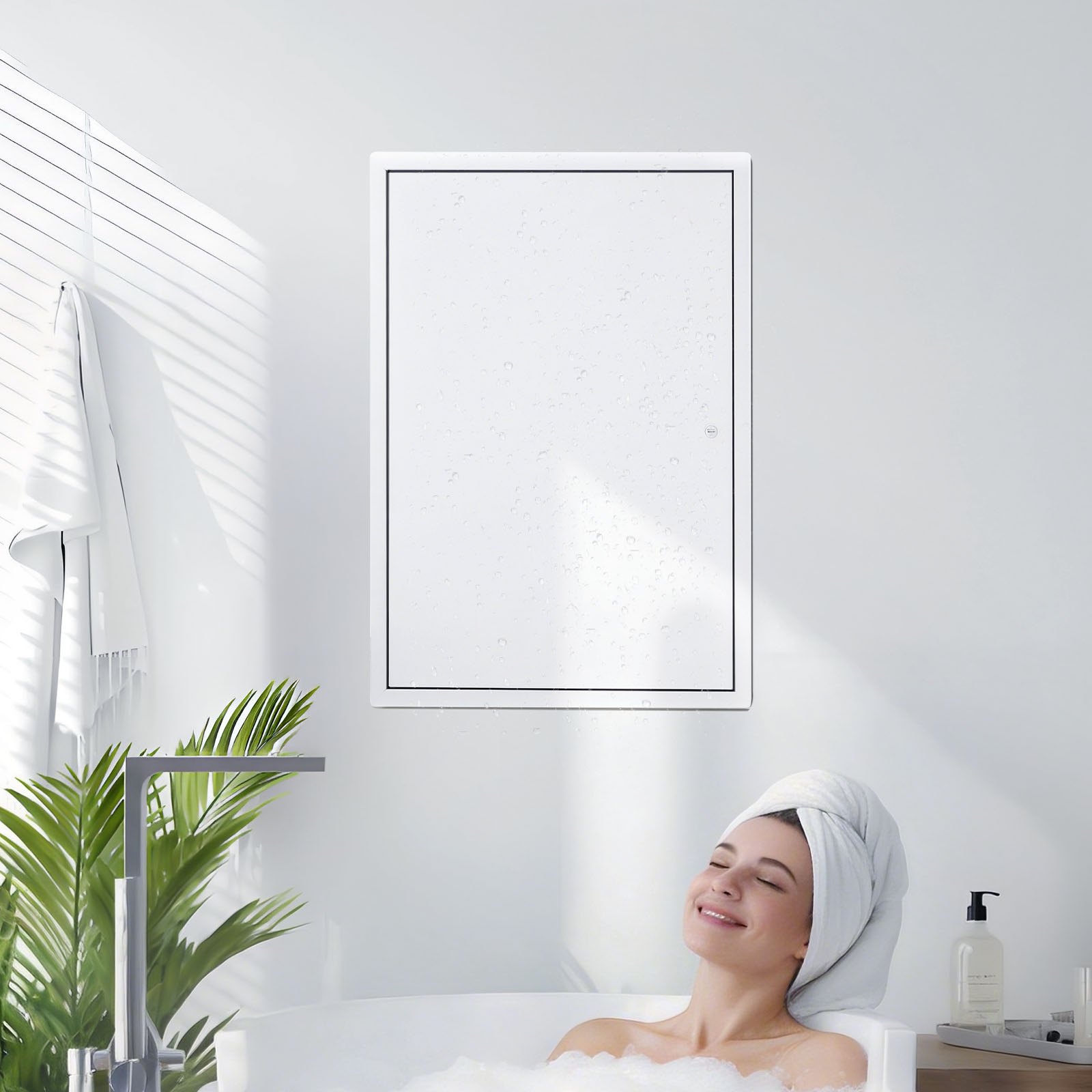 VEVOR inspectieluik voor gipsplaatconstructies, 642 x 438 mm, gegalvaniseerde stalen inspectiedeur met sleufslot, onderhoudsluik voor plafondmontage (sanitair & elektra), installatieafmetingen 417 x 620 mm.