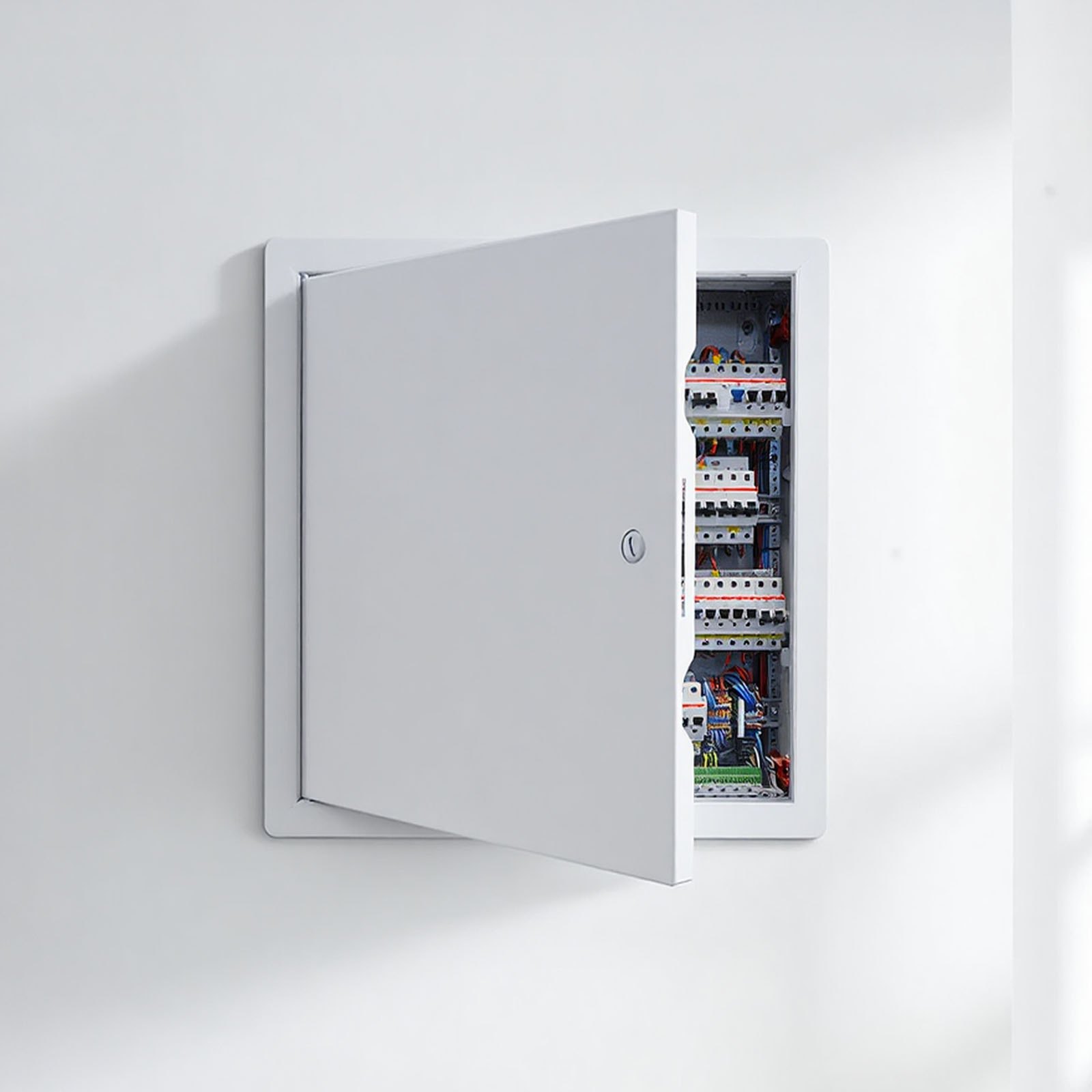 VEVOR inspectieluik voor gipsplaatconstructies, 489x489 mm, gegalvaniseerde stalen inspectiedeur met sleufslot, onderhoudsluik voor plafondmontage (sanitair & elektra), installatieafmetingen 467,5x467,5 mm, inspectieluik