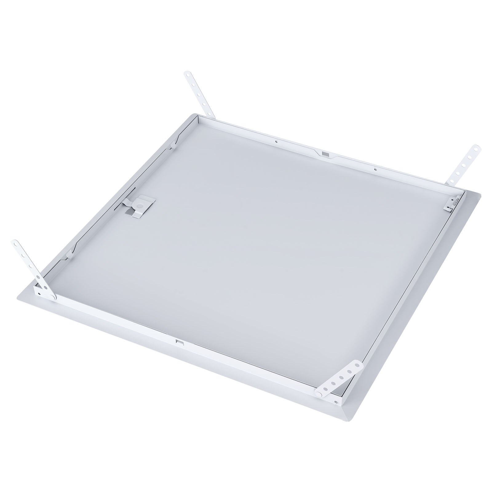 VEVOR inspectieluik voor gipsplaatconstructies, 489x489 mm, gegalvaniseerde stalen inspectiedeur met sleufslot, onderhoudsluik voor plafondmontage (sanitair & elektra), installatieafmetingen 467,5x467,5 mm, inspectieluik