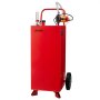 VEVOR 30 Gallon Fuel Caddy, Max Flow 32L/min, Gasoline & Diesel Fuel Tank with Electric Pump, Portable Fuel Storage Tank with 2 Wheels & 10 ft Hose, Gas Caddy for ATV Car Mowers Boat Motorcycle