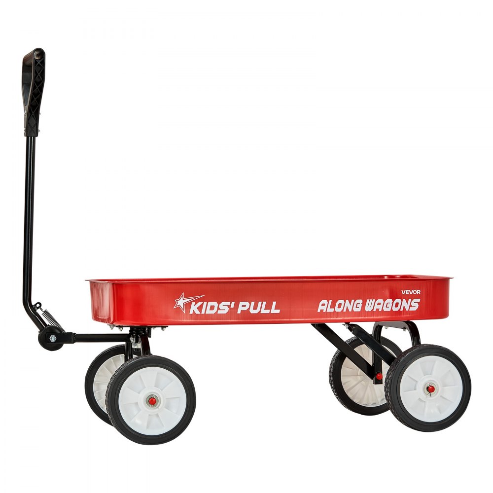 VEVOR bolderwagen voor kinderen vanaf 18 maanden, 1010x480x360 mm, transportwagen met een laadvermogen tot 80 kg, handkar met handvat, ideaal als verjaardagscadeau voor tuinieren, strand en kamperen, rood