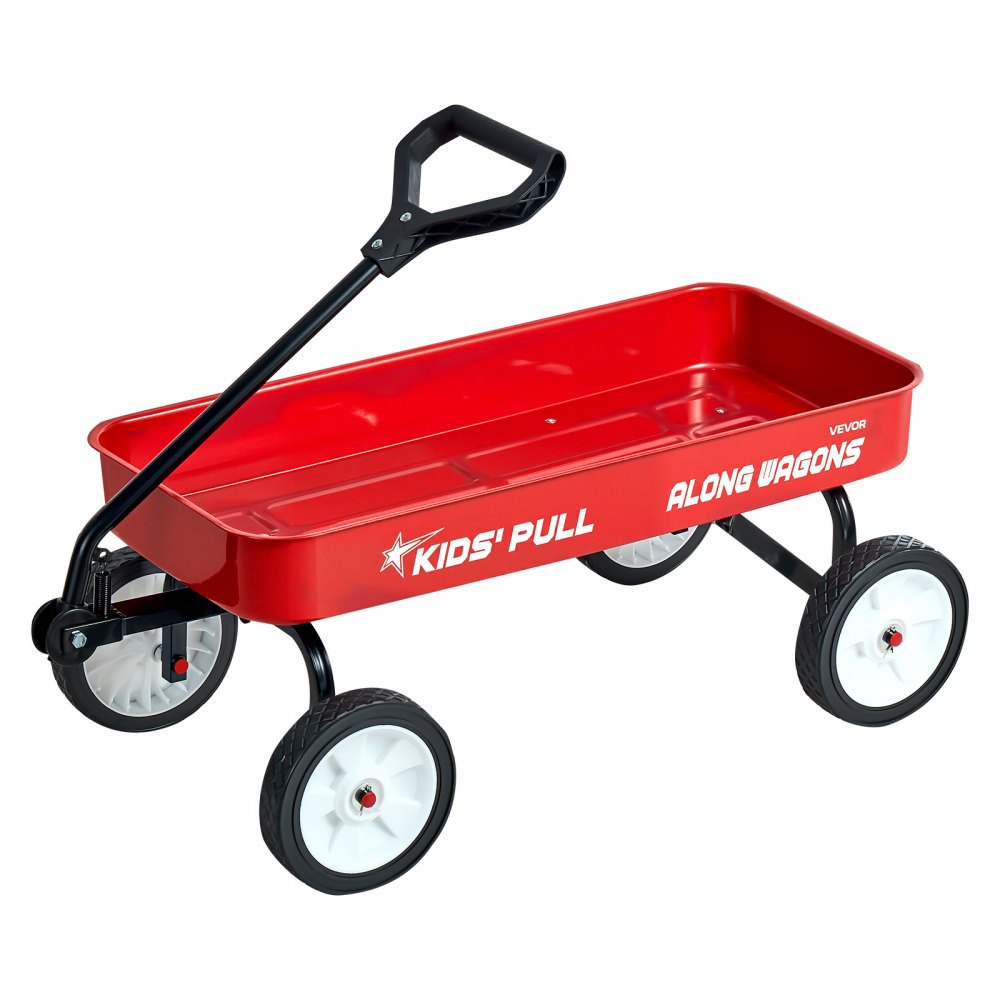 VEVOR bolderwagen voor kinderen vanaf 18 maanden, 1010x480x360 mm, transportwagen met een laadvermogen tot 80 kg, handkar met handvat, ideaal als verjaardagscadeau voor tuinieren, strand en kamperen, rood