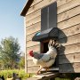 VEVOR Automatisch Kippenluik, Kippenhokdeur met Timer, Handmatige Verstelling en Bescherming tegen Knelen, Elektrische Kippenrenpoort Opener met Waterdichte Afdichting, Zwart, 350x250x73 mm