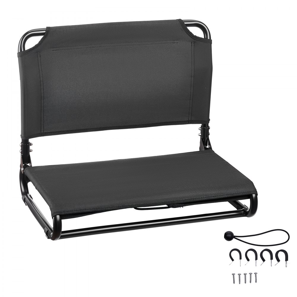 VEVOR 1 x Kajakzitje 2 cm dik, metalen bootzitje, vervangend zitje (upgrade & opvouwbaar) voor Tamarack Tahoma Tioga Spitfire Kenai Daylite, geschikt voor sit-on-top/vis-/opblaaskajaks en roeiboten