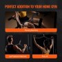 VEVOR Lat Pulldown-bevestiging, roei-V-stangbevestiging voor kabelmachine, triceps pulldown-stang, rubberen handgreep voor rugkrachttraining, biceps curl triceps lat pulldown-stang, draagvermogen 550 kg