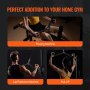 VEVOR Lat Pulldown-bevestiging Roei-V-stangbevestiging 550 kg laadvermogen voor kabelmachines, triceps pulldown-stang, rubberen handgreep voor rugkrachttraining, biceps curl triceps lat pulldown-stang