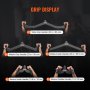 VEVOR Lat Pulldown-accessoires Roeitrainer met kabeltrek, T-stang V-stang 5-delige set Tricep Pulldown-stang, rubberen handgreep voor krachttraining op de rug, biceps curl, triceps lat pulldown-stang voor de sportschool