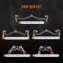 VEVOR Lat Pulldown-accessoires Roeitrainer met kabeltrekstang, T-stang, V-stang, 5-delig, Tricep Pulldown-stang, rubberen handgreep voor rugspierkrachttraining, biceps curl, tricep lat pulldown-stang, sportschool