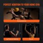 VEVOR Lat Pulldown-opzetstukken, roeimachine met kabelpoelie, T-stang, V-stang, 7-delige set, triceps pulldownstang, rubberen handgreep voor rugtraining, biceps curl, triceps lat pulldownstang voor thuisgym