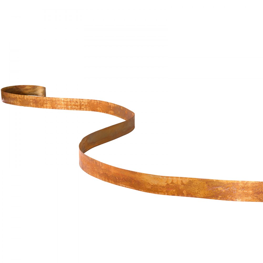 VEVOR gazonrand van koolstofstaal, 10 m x 14 cm, randafwerking incl. handschoenen, metalen tuinhek, maairand, border voor tuinontwerp, randafwerking voor bloembedden en tuinpaden.