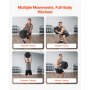 VEVOR Workout Sandbag, robuuste Power Bags zandzak trainingstas met handvatten, 45 kg voor fitness krachttraining, crosstraining, thuisgymoefeningen, zwart (ongevuld)