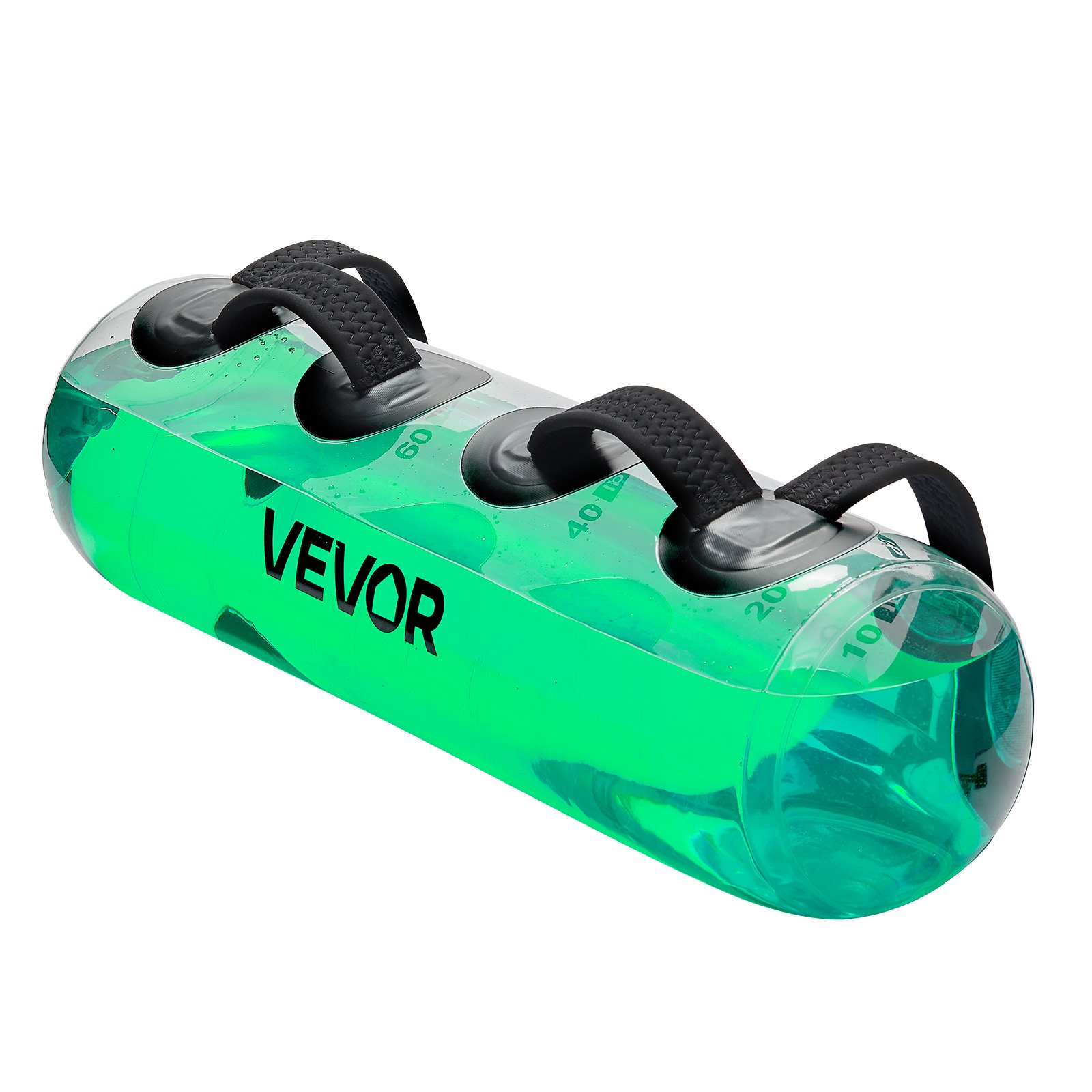VEVOR Water Weights Aqua Bag, Large Aqua Bags for Workout, 70 lbs Adjustable Portable Stability Fitness & Full Body Exercise Equipment, for Strength Core and Balance Training, Home Gym Exercise, Clear