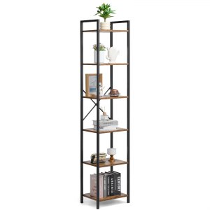VEVOR Driedubbele metalen boekenplank, 14-laags industriële boekenplank, grote rustieke vintage opbergboekenkast met open planken, vrijstaande opbergrek, voor woonkamer, slaapkamer en kantoor