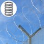 VEVOR Razor Wires, 246 ft Razor Barbed Wire, 5 Rolls Razor Wire Fencing Razor Fence, Razor Ribbon Barbed Wire Galvanized Razor Wire Fence, Rolls Razor for Garden
