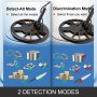 VEVOR Treasure Scanner Professionele Metaaldetector 102-130cm Lengte Goudzoeker