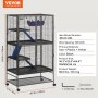 VEVOR ferret cage with multiple levels, hammocks, and ramps. dimensions: 36.2"x22.8"x64.6".