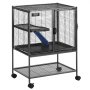 VEVOR 34" Rolling Metal Ferret Cage, Large 2-Tier Cage, Small Animal Cage with Ramps & Tray, Easy to Set up for Pet Rats, Hamster, Guinea Pig, Chinchilla, Squirrel, Hedgehogs, Bunny