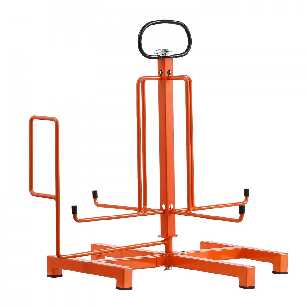 VEVOR Draadspoelhouder, vloer- of wandmontage (45/22,7 kg), kabelspoeldispenser, draagbare draadspoel met handvat, draaibaar oog, voor kabeltransport onder verschillende omstandigheden