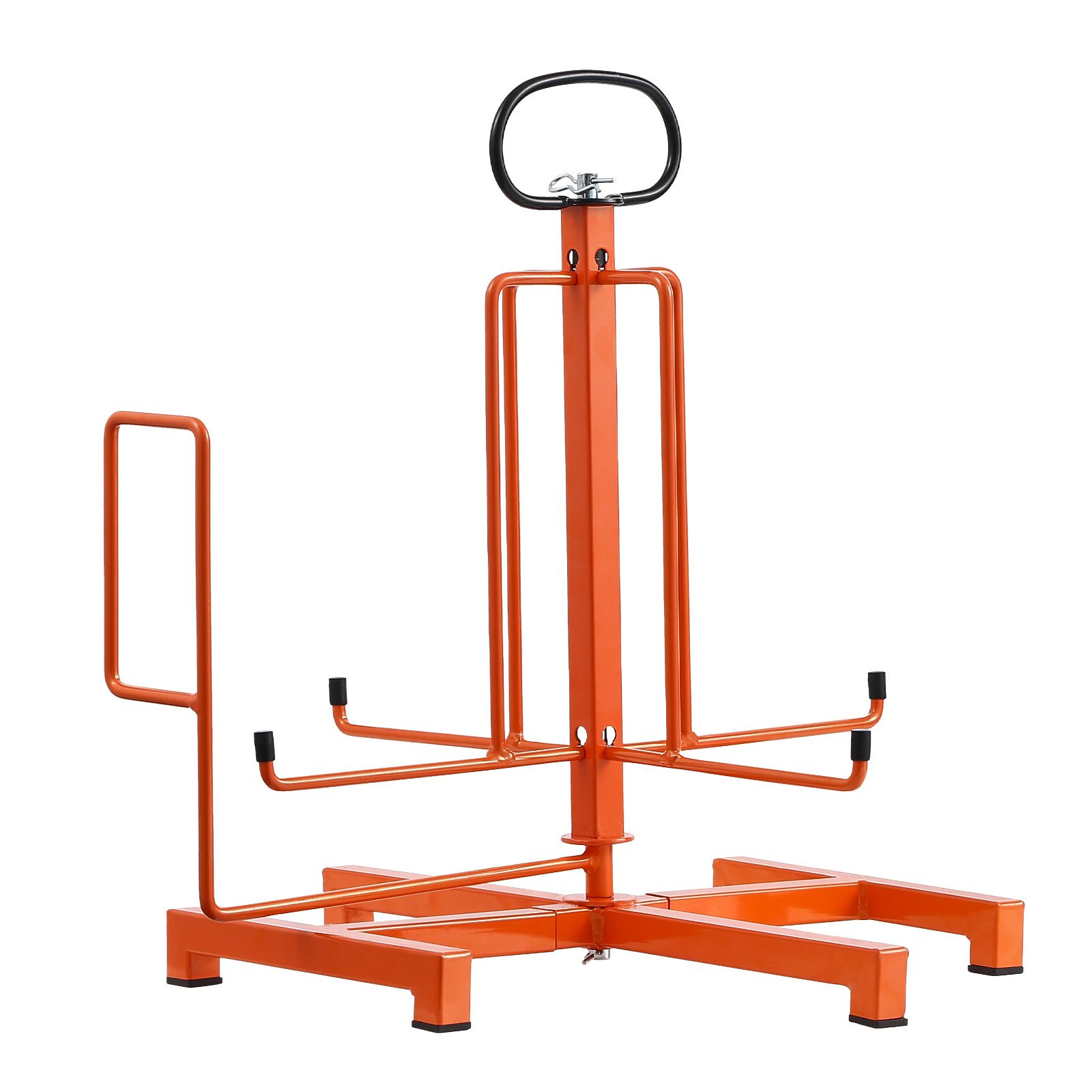 VEVOR Draadspoelhouder, vloer- of wandmontage (45/22,7 kg), kabelspoeldispenser, draagbare draadspoel met handvat, draaibaar oog, voor kabeltransport onder verschillende omstandigheden