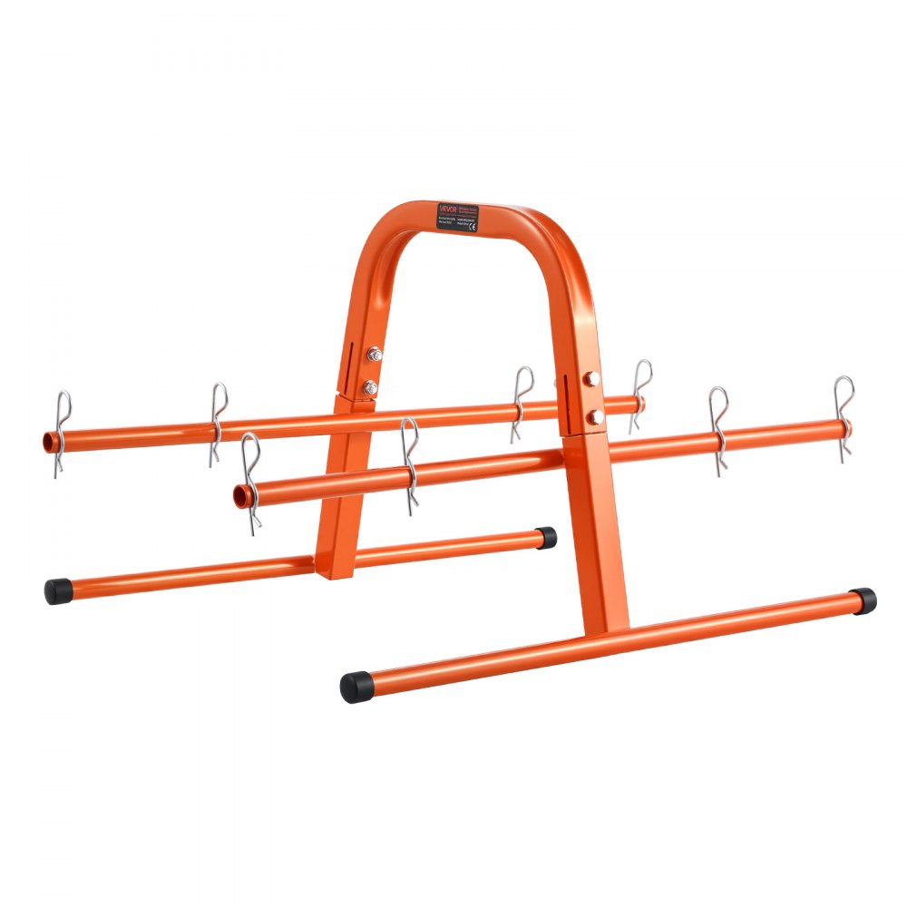 VEVOR Draadspoelhouder, capaciteit 45 kg, handmatige kabeldispenser, stalen buisrek, voor het opbergen van maximaal 8 spoelen met een maximale diameter van 24 cm onder verschillende omstandigheden