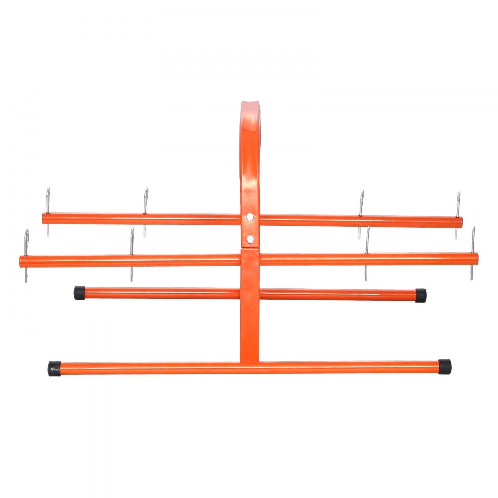 VEVOR Draadspoelhouder, capaciteit 45 kg, handmatige kabeldispenser, stalen buisrek, voor het opbergen van maximaal 8 spoelen met een maximale diameter van 24 cm onder verschillende omstandigheden