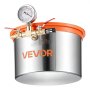 VEVOR 5,7L roestvrijstalen vacuümkamer, vacuümontgassingskamer met deksel van gehard glas, slang en luchtfilter, voor harsgieten, houtstabilisatie, evenals siliconen, epoxyhars en etherische oliën.
