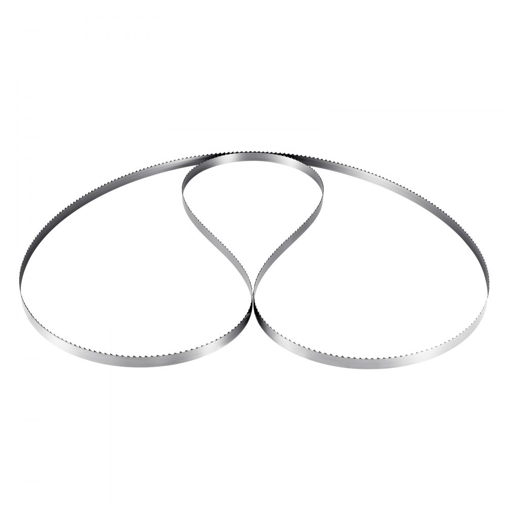 VEVOR lintzaagblad, 2780x16x0,5 mm, 4 TPI, met 18 HRC geharde, scherpe tanden, SK5 hoogwaardig koolstofstaal, 16 mm breed, vervanging voor gangbare houtbewerkingslintzagen, 1 set