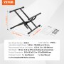 VEVOR Guitar Amplifier Stand, 176 lbs/79.83 kg Load Capacity, Guitar Amp Stand or Speaker Cabinet with 5-20 in/125-505 mm Adjustable Height Pre-Installed M6*40 Hex Screws, Fits Most Combo Amplifiers