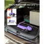 VEVOR Scooter (3 wielen) voor kinderen vanaf 3 jaar, stadsscooter voor kinderen met lichtgevende wielen, in hoogte verstelbaar stuur, antislip platform en lichtgewicht aluminium frame, step voor kinderen tot 75 kg, paars
