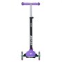 VEVOR Kick Scooter for Kids Ages 3+, 3-Wheel Toddler Scooter with Light-Up Wheels, Adjustable Height Handlebar, Wide Anti-Slip Deck, Lightweight Aluminum Frame for Boys & Girls up to 165 lbs, Purple