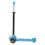 VEVOR Scooter (3 wielen) voor kinderen vanaf 3 jaar, stadsscooter voor kinderen met lichtgevende wielen, in hoogte verstelbaar stuur, antislip platform en lichtgewicht aluminium frame, step voor kinderen tot 75 kg, blauw